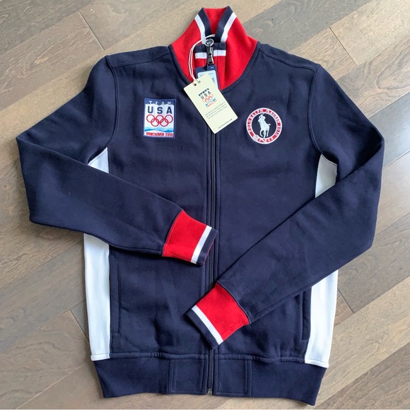 Rare Team USA Official Olympic Collection Zip Up Jacket Sweater - Picture 2 of 16